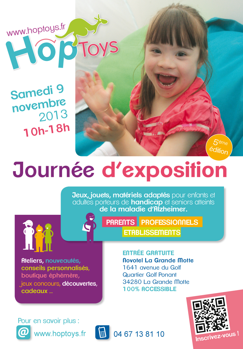 affiche Enfants - journée expo Hop'Toys 9 novembre 2013