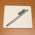 Etape 2 : je dessine les poils de la brosse à dents