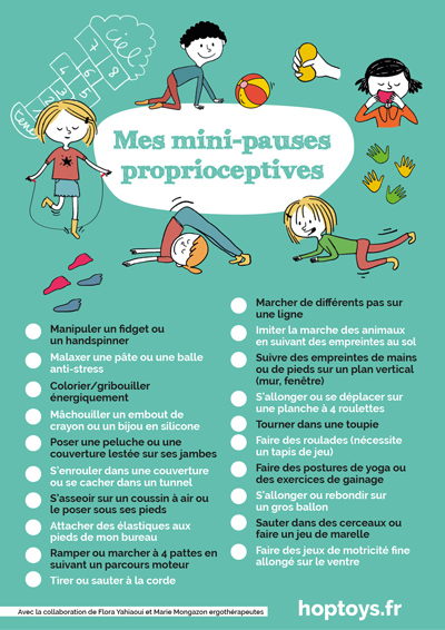 20 mini-pauses proprioceptives - Blog Hop'Toys