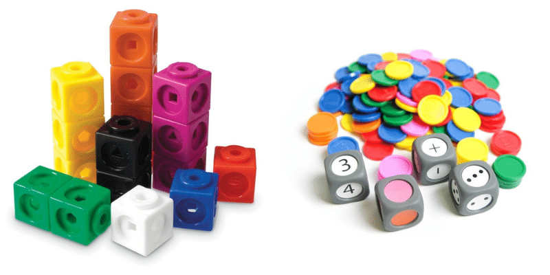 Cubes de mathématiques - Matériel didactique Arithmétique