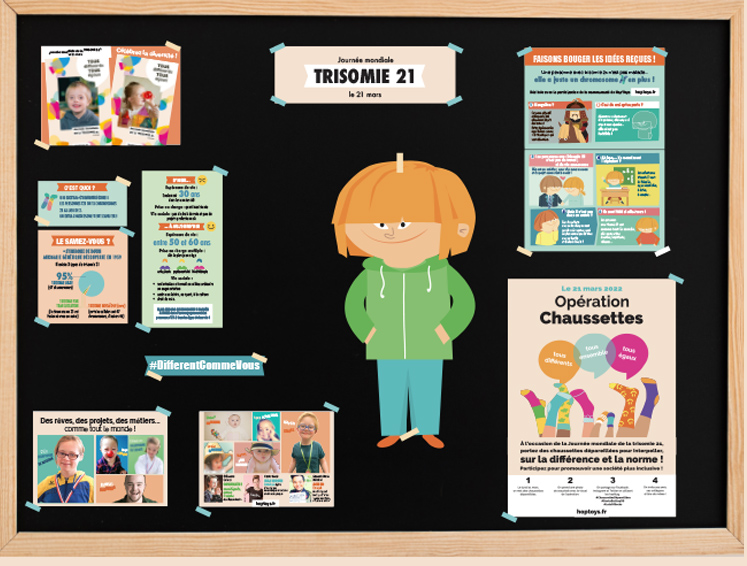 La trisomie 21 en une infographie - Blog Hop'Toys